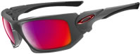 Oakley Scalpel Dark Grey / Positive Red Iridium (OO9095-04)